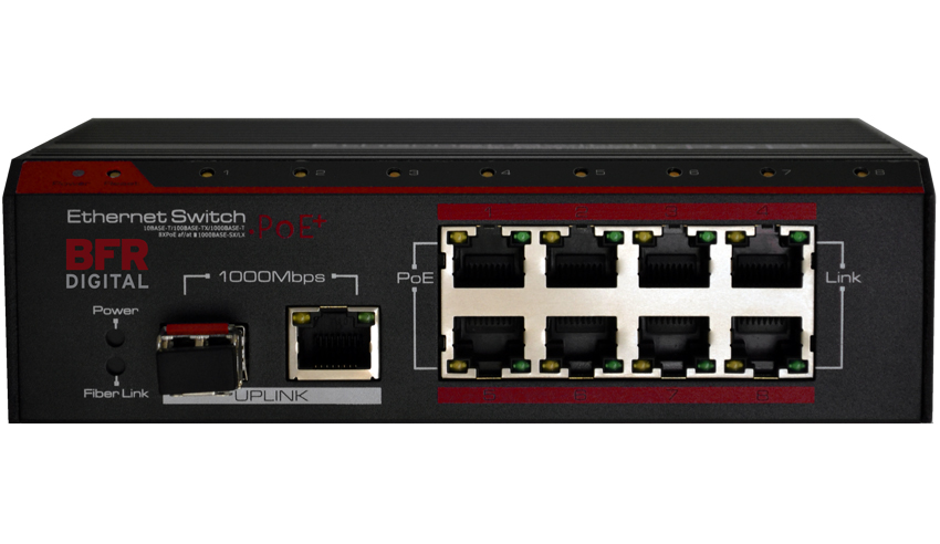 8 Port PoE switch