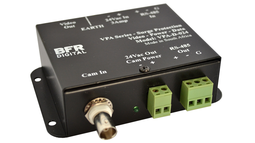 CCTV Single Channel Composite Video, Data and 24Vac Surge Arrester