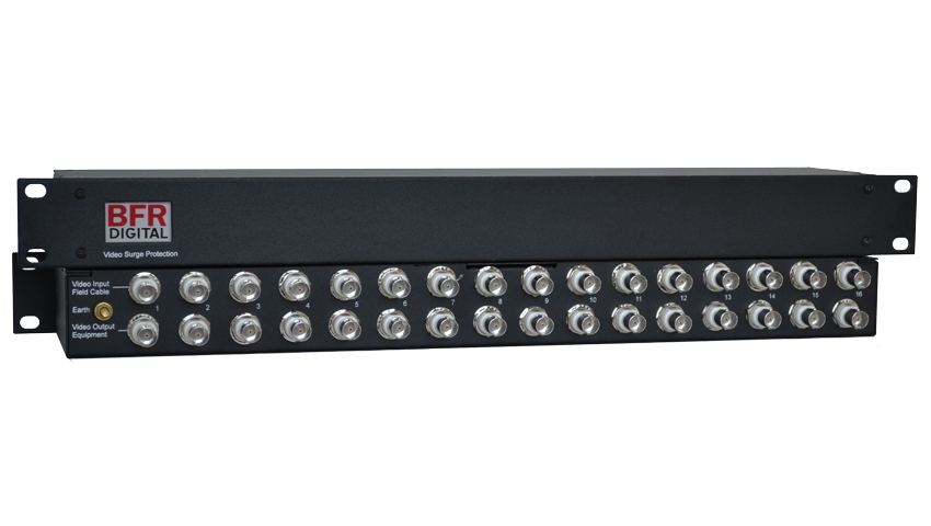 CCTV 16 Channel Rack Mount Composite Video Surge Arrester